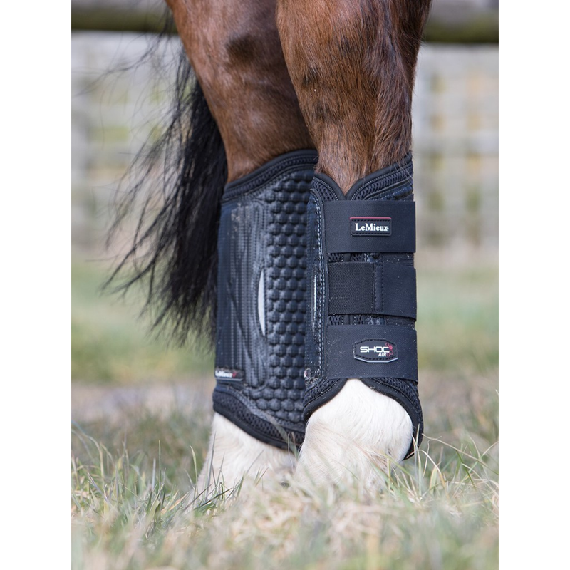 LeMieux Shoc Air XC Hind Boots - Black-1